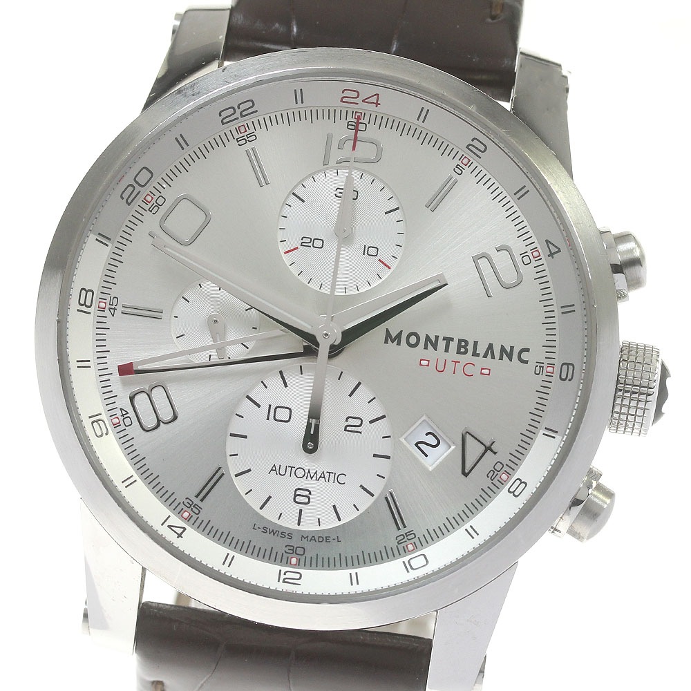 モンブラン MONTBLANC 7263 タイムウォーカー クロノボイジャー UTC 自動巻き メンズ 保証書付き_843795【中古】