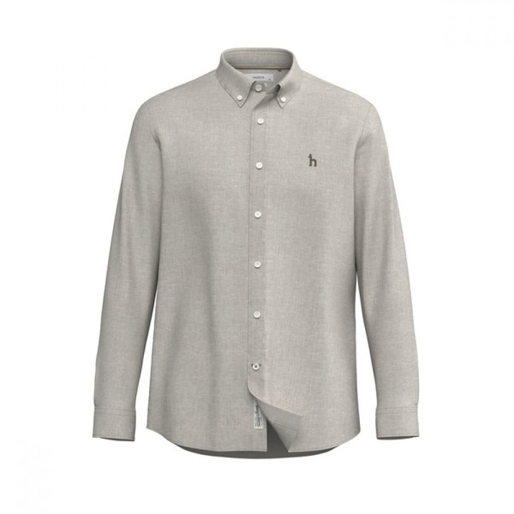 [ヘッジス] 25SS ベージュリネンシャツ HZSH5B301I1 15,053円