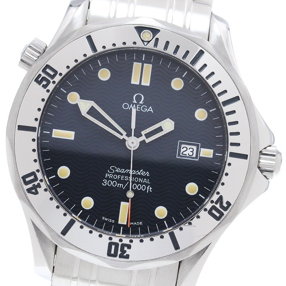 オメガ OMEGA 2542.80 シーマスター300 プロフェッショナル デイト クォーツ メンズ 良品 保証書付き_860892【中古】