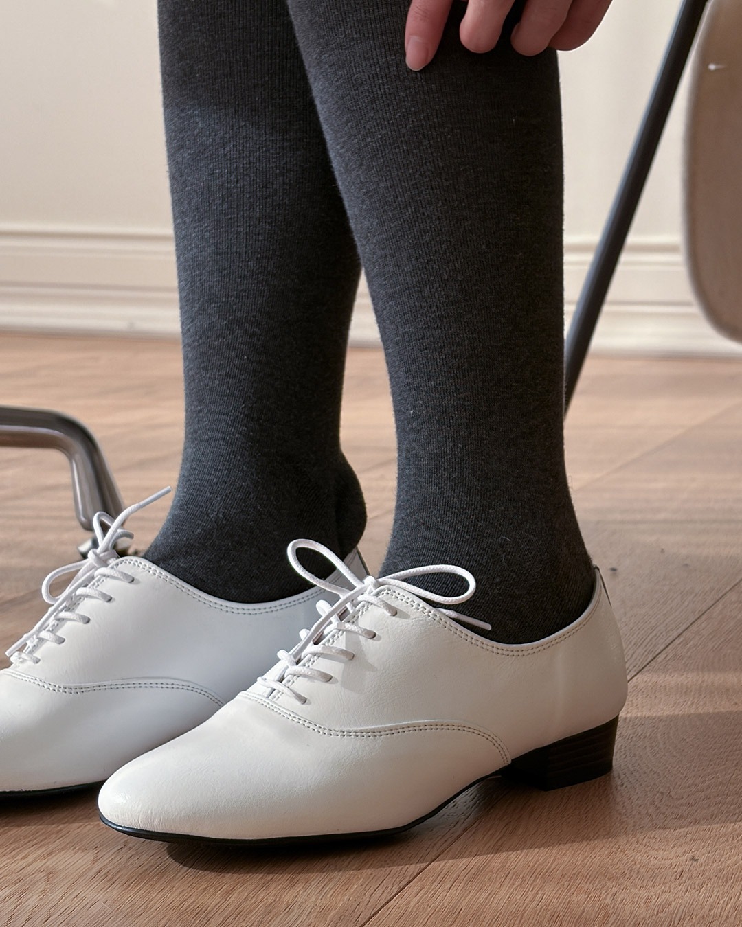 タップダンフラットローファー韓国ファッション レディース