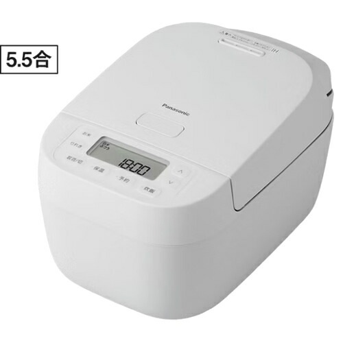パナソニック【Panasonic】5.5合炊き IHジャー炊飯器 ホワイト 大火力包み加熱 しゃもじ・軽量カップ付属 SR-N210E-W【高火力をお米に伝える「備長炭釜」】