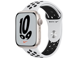 Apple Watch Nike Series 7 GPSモデル 45mm MKNA3J/A [ピュアプラチナム/ブラックNikeスポーツバンド]