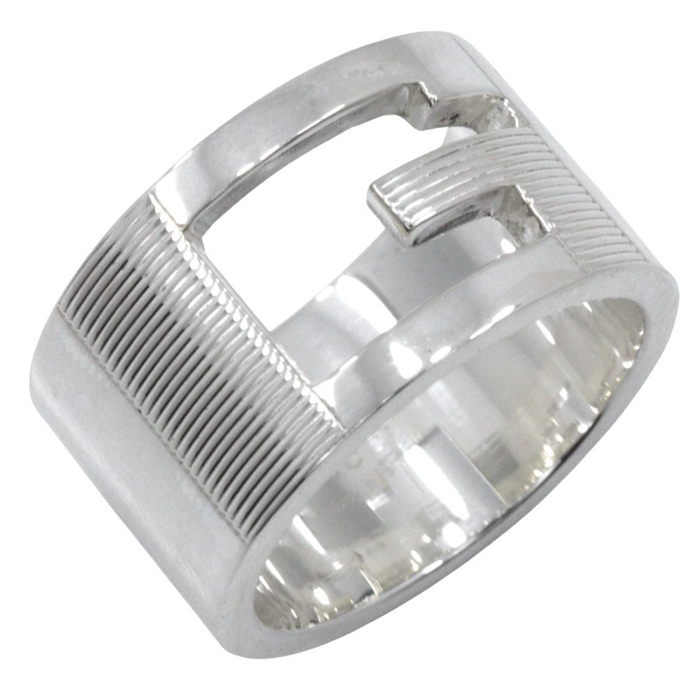 ブランデッドG ワイド リング・指輪 シルバー925 12.5号 約10.8g レディース 中古品 Aランク