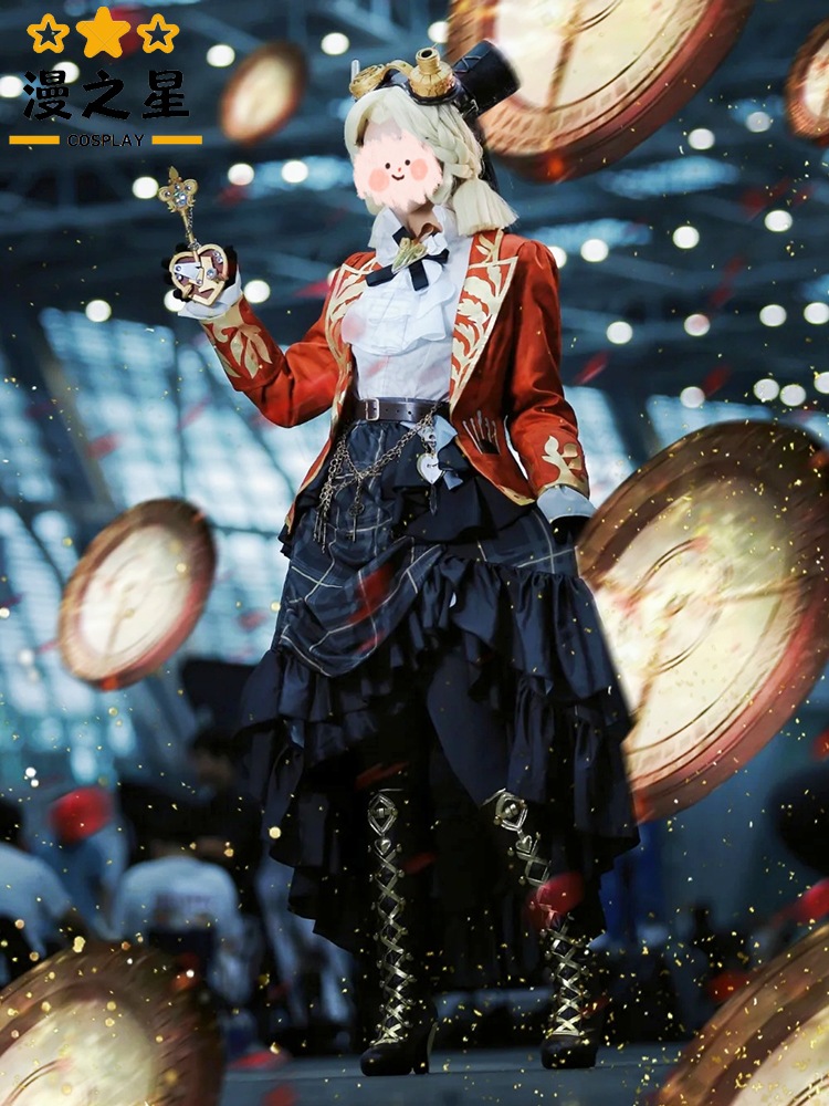 Identity Vアイデンティティ VFifth Identity Four 週間限定メカニックハートロックレディースレッドレディスーツ