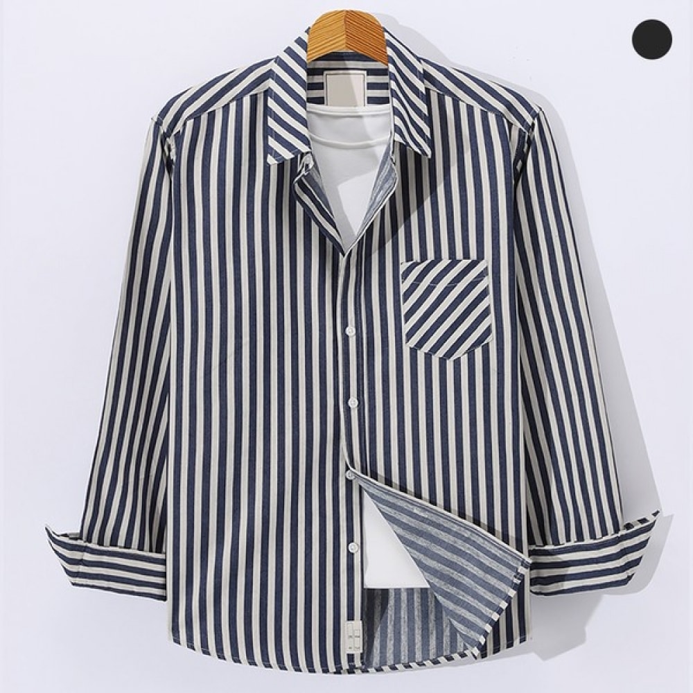 (ジュアンス) ベーシックホワイトストライプデニムシャツ CKST7722