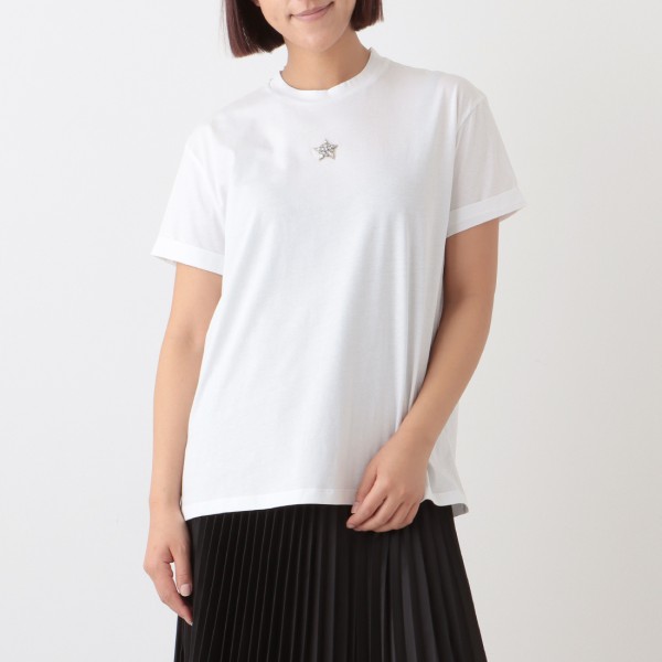 トップス Ｔシャツ ミニスター ホワイト レディース 457142 SLW23 9000