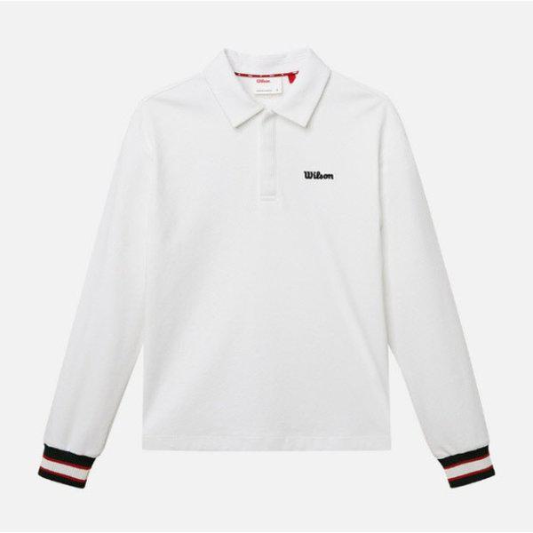 長袖Tシャツ VQA W241002GPL23-WHT 女性用カラー型セミクロップ長袖Tシャツ