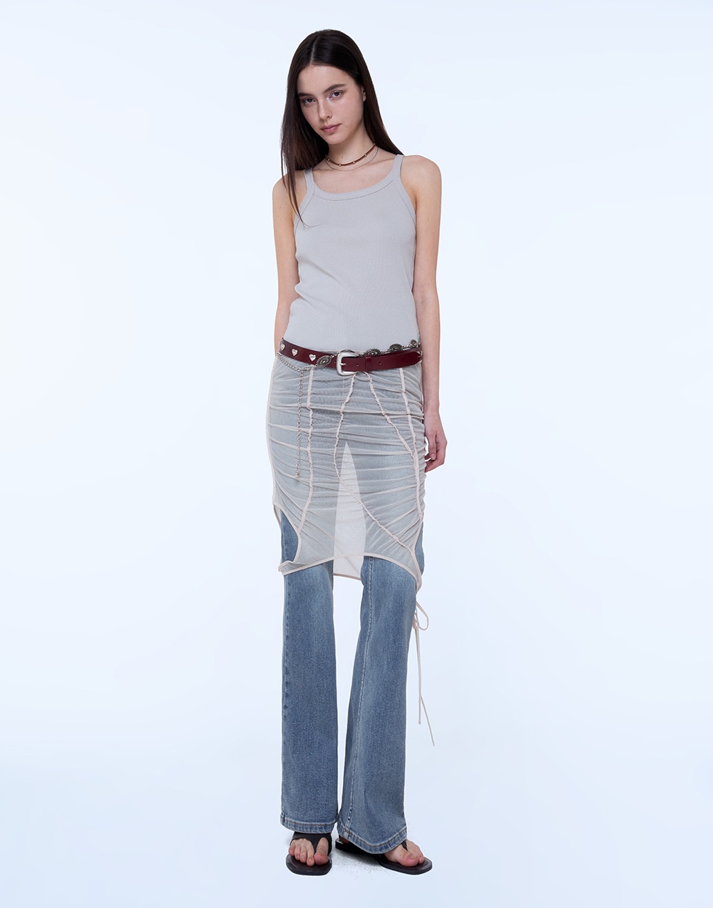 TWO WAY SLEEVELESS - OAT GREY_5/8 SHIPPING