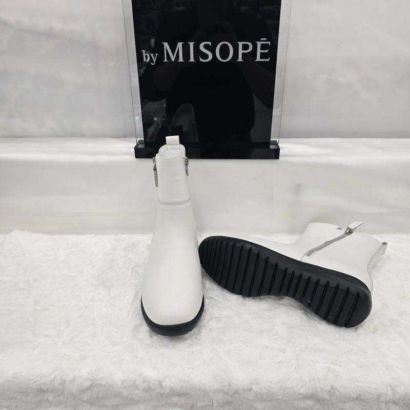 By 女性 ファー裏地 アンクルブーツ 612HT446DH002 WHITE 3 JJ