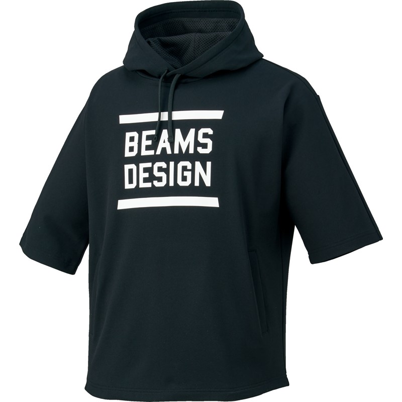 正規通販 ゼットBEAMS DESIGN半袖 スウェットパーカー 野球 ソフト