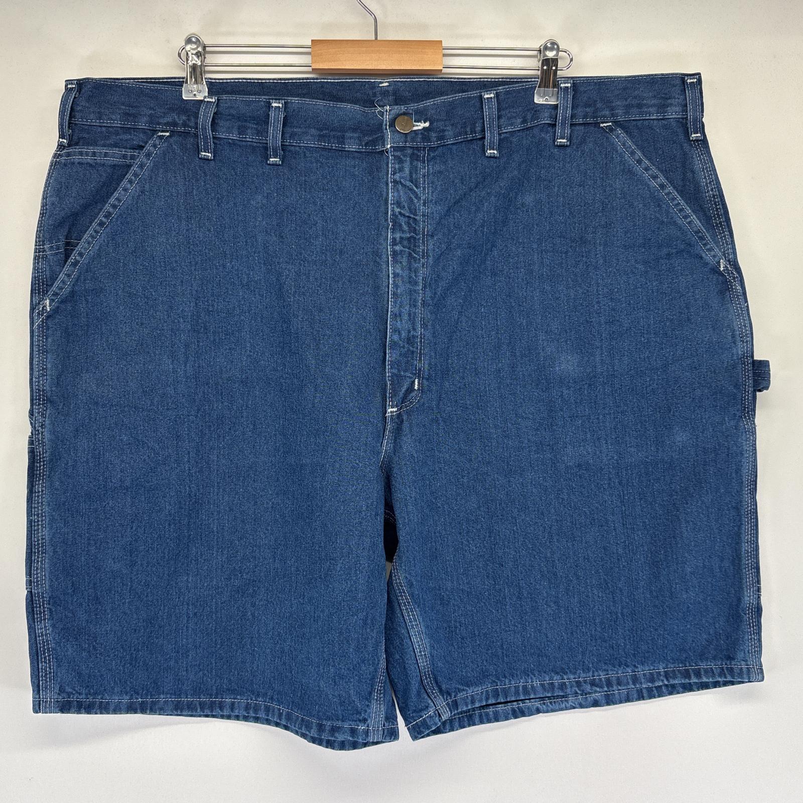 古着 ショートパンツ ペインターパンツ デニム 大きいサイズ 半ズボン ハーフパンツ 短パン ワーク w46 ブルー メンズ 4,950円