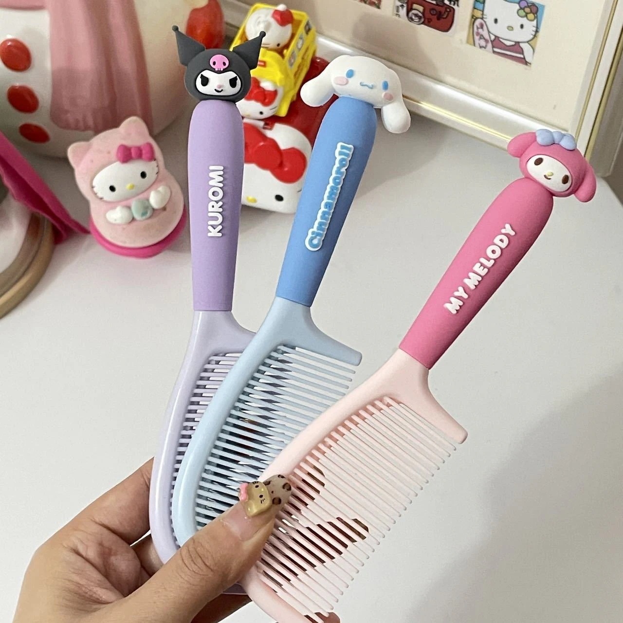 【200点セット】【送料無料】クルミのかわいい櫛女の子の長い髪専用頭皮を傷つけない家庭用櫛女の子のポニーテール
