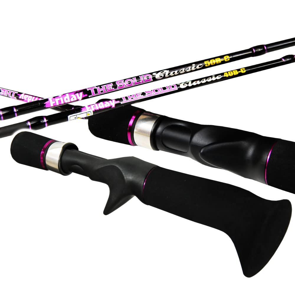 おり釣具 フルグラスソリッドベイトキャスティングロッド FRIDAY TheSolid Classic(フライデイ ザソリッド クラシック) グラス 4ft／5ft (ori-fscg) (5ft(約
