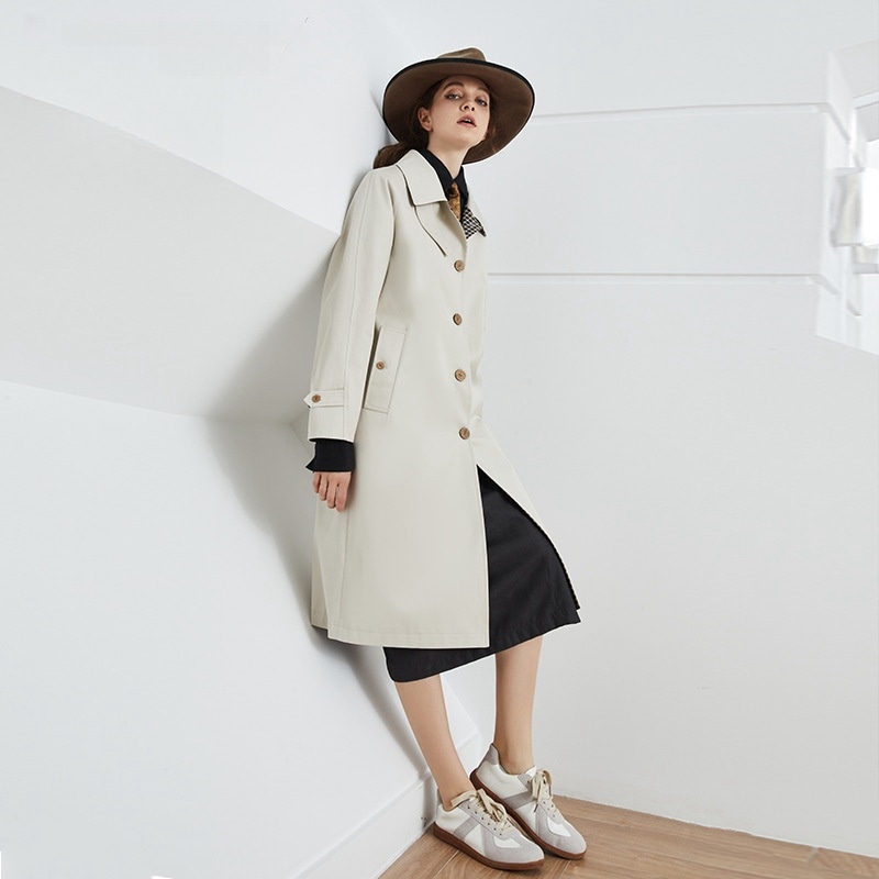 トレンチコート レディース アウター 上着 ミセス 50代40代30代 大きいサイズ 通勤 オフィス カジュアル テロンチ 春コーデ 秋コーデ 定番 おしゃれ モレ丈 スプリングコート