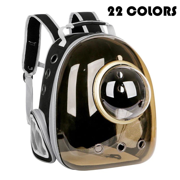 【20点セット】急速出荷キャリーバッグ リュック 透明殻 茶色殻 光を避ける 猫 おしゃれ ペット 可愛い 宇宙船 子犬 バックパック 犬 ドーム型窓 バック リュック ペットバッグ 旅行 お出かけ