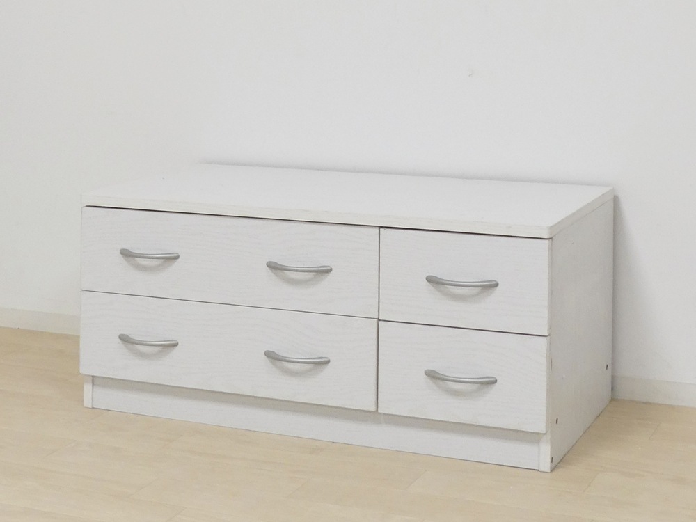 クロシオ 34831 ブルーム ローチェスト (ホワイトオーク・幅89.5×奥行き41×高さ39.5cm) 34831クロシオ