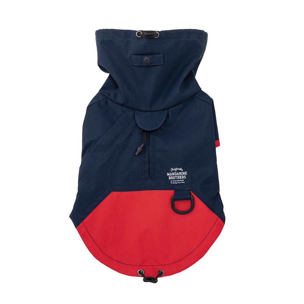 アウトレット品　マンダリンブラザーズ　マウンテン　アノラック　ネイビー　Ｓ　犬　散歩　防水　撥水　レインコート　雨　訳あり　ＣＲＣ40―61―37―10―00