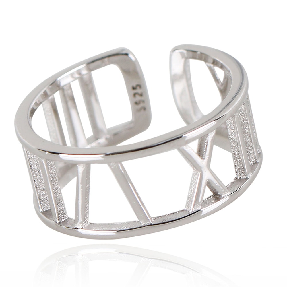 925 リング シンプル ローマ字 [cr322]