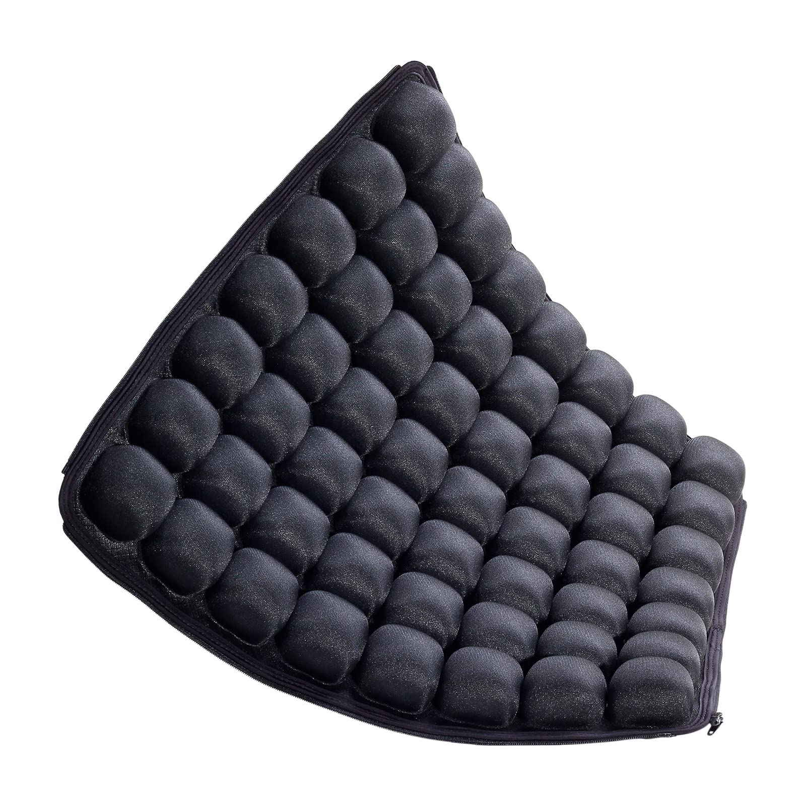 エアクッション 椅子クッション 軽量 コンパクト 持ち運び簡単 折り畳み 洗える 防水 お尻 痛くない 蒸れない オフィス 車 黒 jft 日本企業 63973