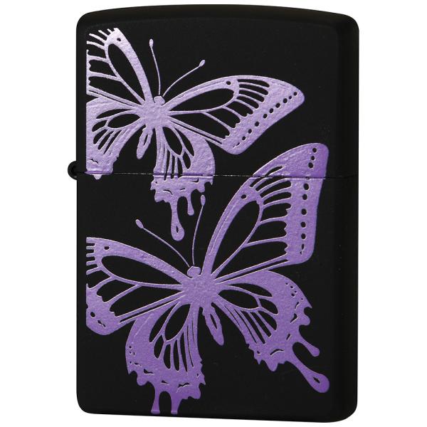 2BTF-PURPLE 紫 バタフライ 蝶 オイルライター