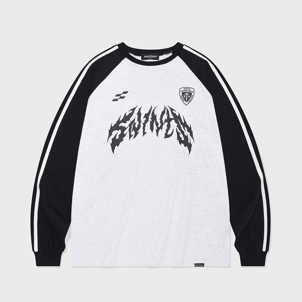 SP METAL RAGLAN LONG SLEEVE-ASH MELANGE