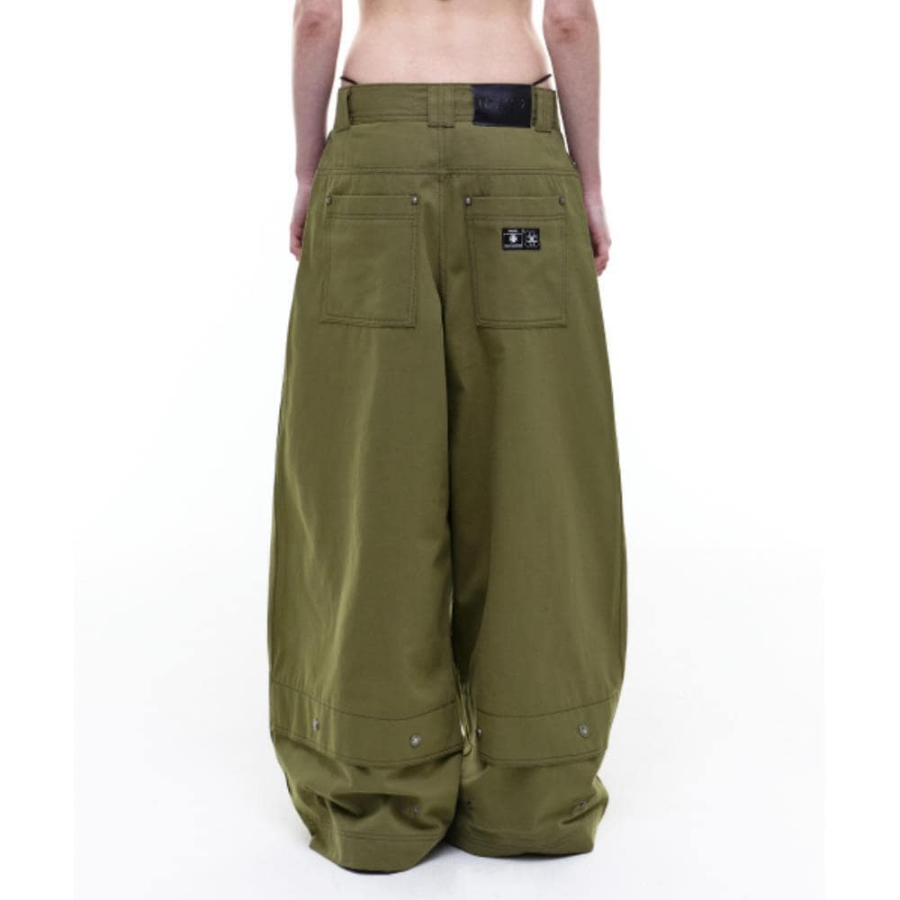 OPUS0012 Op 08 MELTED COTTON PANTS KHAKI OP5B1M5000KHK