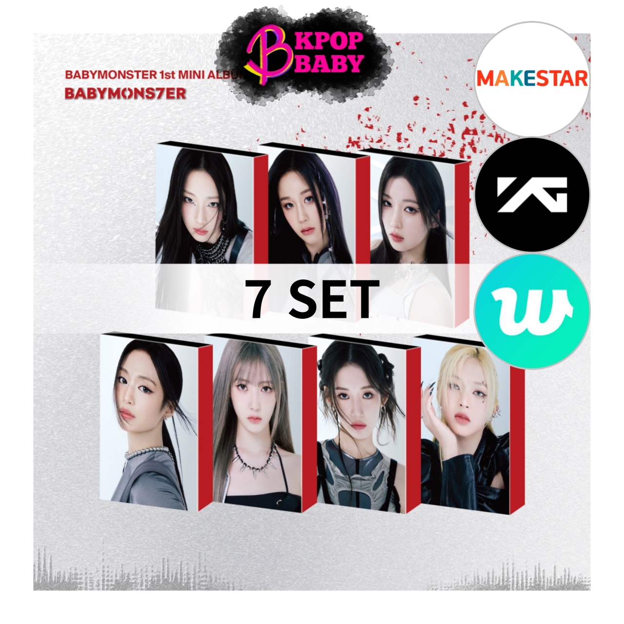 Online 特典] 【7点 セット】 BABYMONSTER (YG TAG ALBUM VER