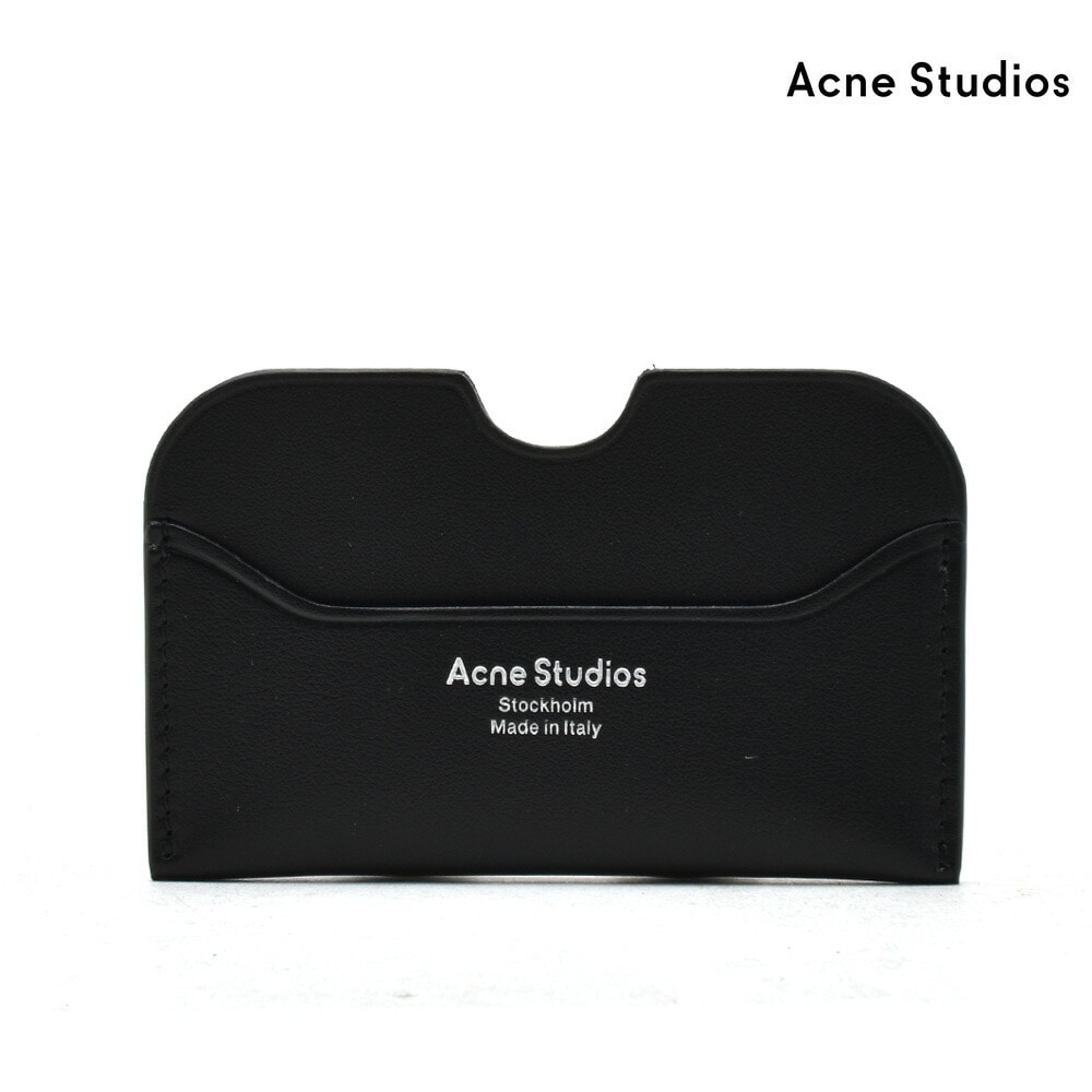 アクネストゥディオズ カードケース レディース メンズ カードホルダー パスケース ブラック 黒 Acne Studios[cg0107-900000]