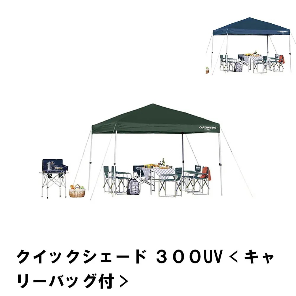 テント タープ 日よけ サンシェード BBQ 幅300 奥行300 高さ257-239 グリーン