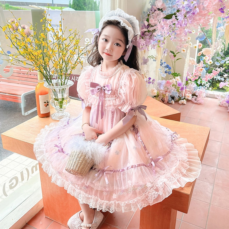 ロリータ プリンセス ドレス ガールズ 2024 ドレス子供女の子ドレス小中型子供向け