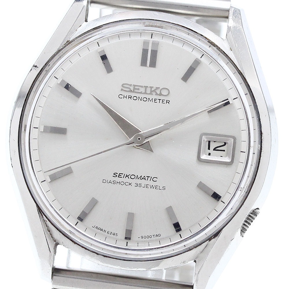 セイコー SEIKO 6245-9000 セイコーマチック クロノメーター デイト Cal.6245A 自動巻き メンズ _907157【中古】