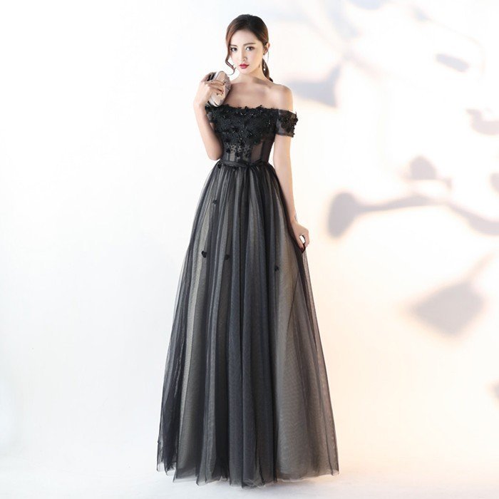 ロングドレス ウェディングドレス カラードレス パーティードレス 発表会 大きいサイズ 結婚式 ワンピース 二次会 ドレス 演奏会用ドレス 安い 黒