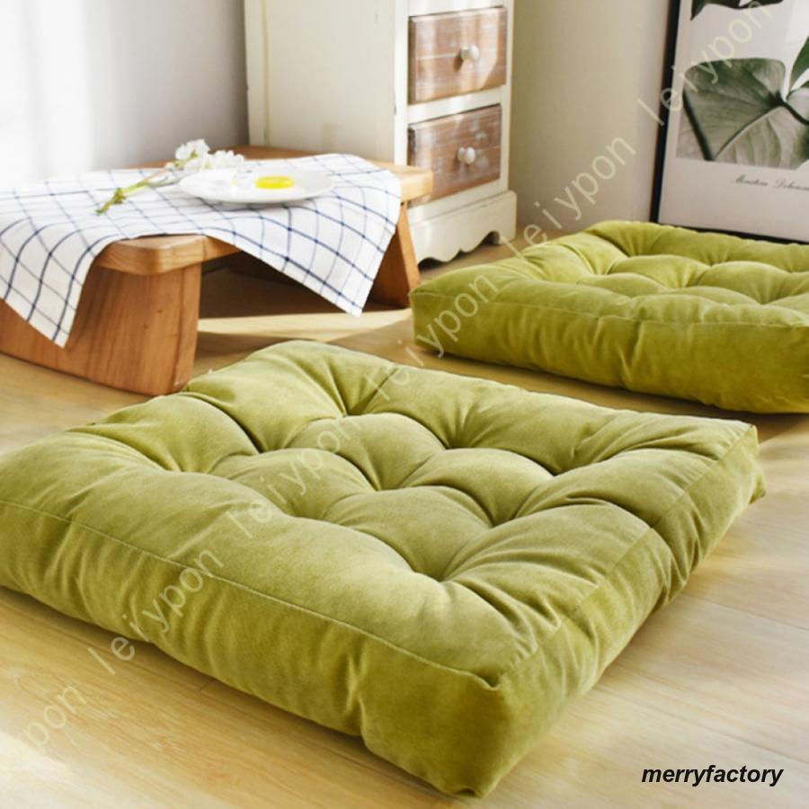 大判 クッション 座布団 フロアクッション 四角 大きい おしゃれ 厚手 クッション 丸 角型 床 座る クッション 大きめ 読書 かわいい 椅子用 抱き枕 車 イス