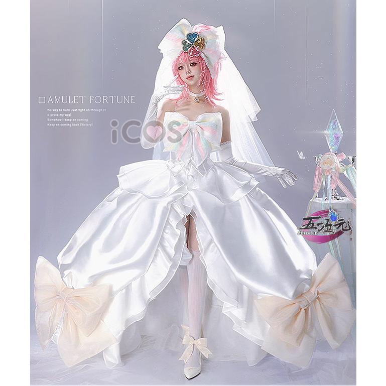 [工場直売　品質保証] ICOS　しゅごキャラ!　日奈森 あむ 　ウェディングドレス　花嫁　コスプレ衣装　ins大人気 ウィッグ　パニエ　髙!品!質