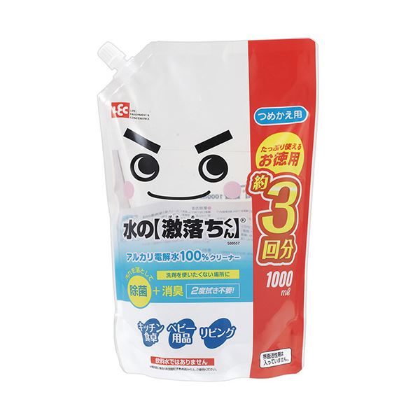 （まとめ）レック 水の激落ちくん つめかえ用 1000ml 1個 (×10セット)