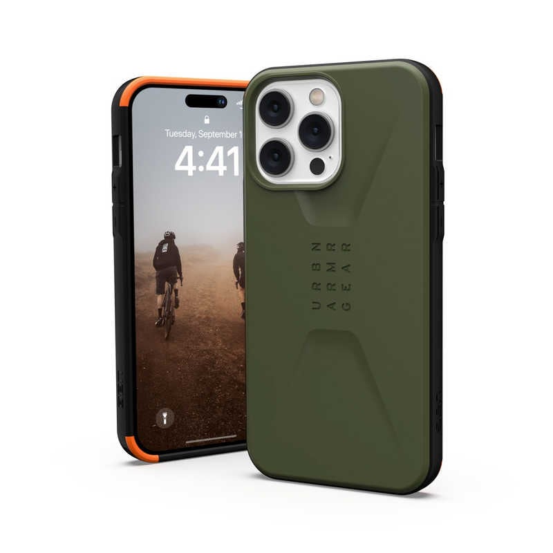 UAG　CIVILIAN オリーブ iPhone 14 Pro Max用　UAGIPH22LBCOL