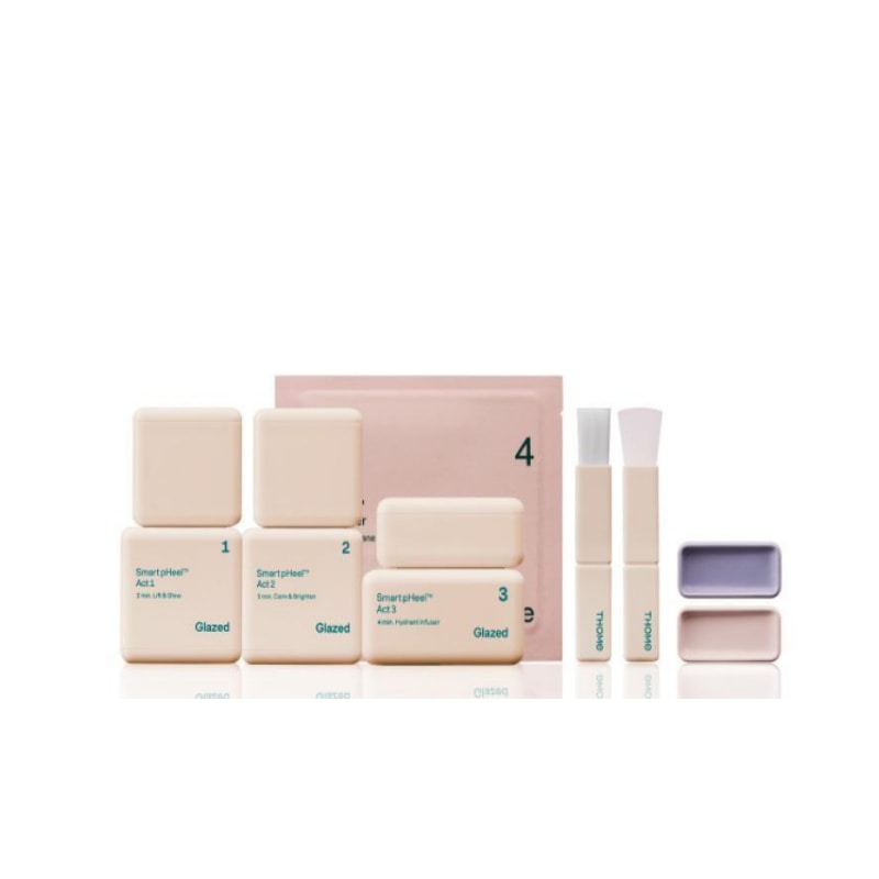 6週ベーシックセット（1 + 2 + 3 + マスク6枚入 + マグ - アップブラシセット + 陶磁器シャレセット）