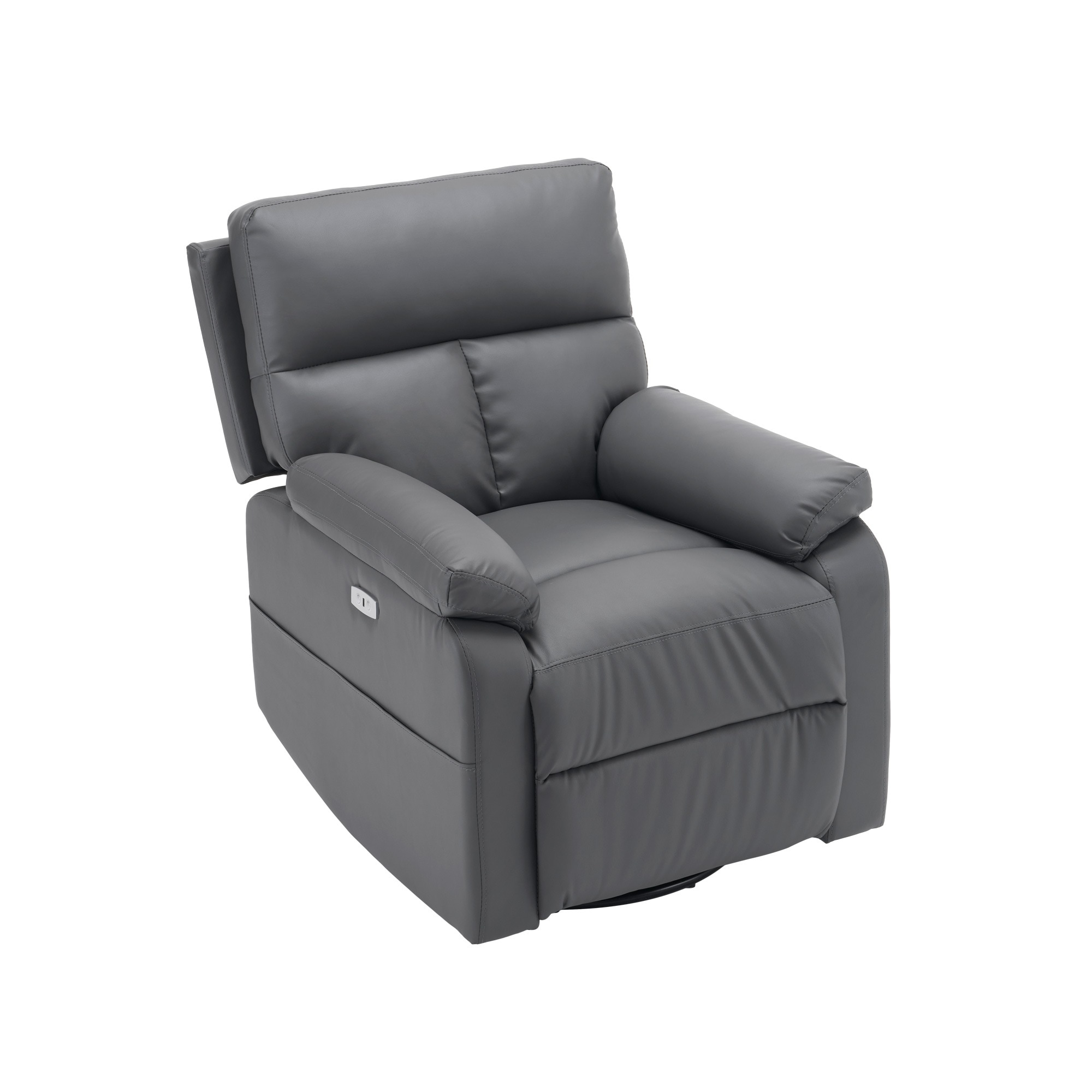 リクライニングチェア 回転式 リクライニングソファ 1人掛け 電動 リクライニング ファブリック オットマン一体型 パーソナルチェアー 電動ソファ 耐圧分散 リクライニングチェア 一人暮らし 【ダッ