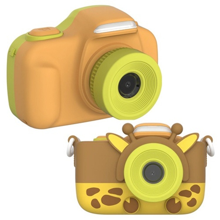 FC2003SA-YW01 myFirst Camera 3 キッズカメラ 子供用カメラ トイカメラ 1600万画素 インカメラ付き マイクロSDカード付 2インチ液晶 アニマルカバー イエロー