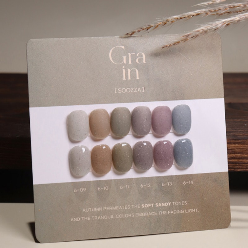 SOOZZA GEL / NO6 Grain Glitter Nail Gel 6 set