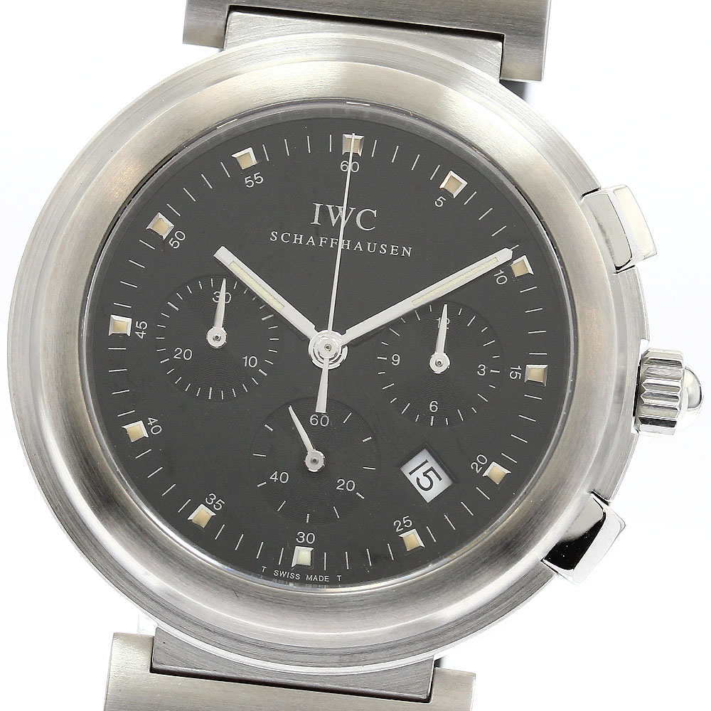 IWC IWC SCHAFFHAUSEN IW372806 ダ・ヴィンチSL クロノグラフ デイト クォーツ メンズ 良品 保証書付き_900116【中古】