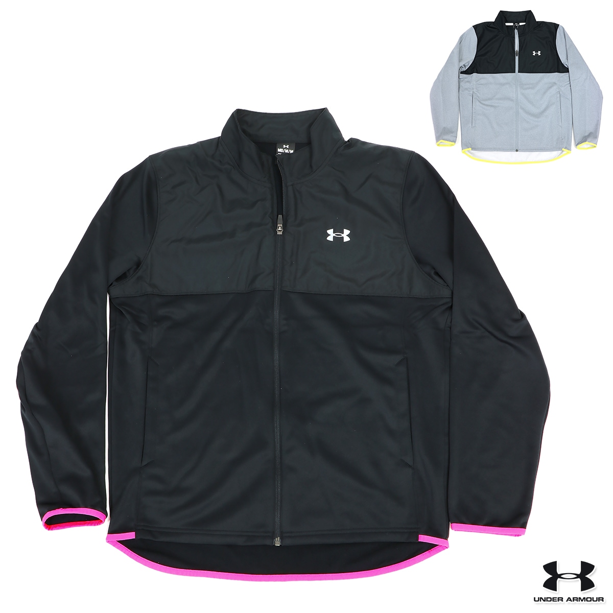 フリース マックス フルジップ JK メンズ/男性用 ジャケット ブラック/グレー M/L/XL 1381327