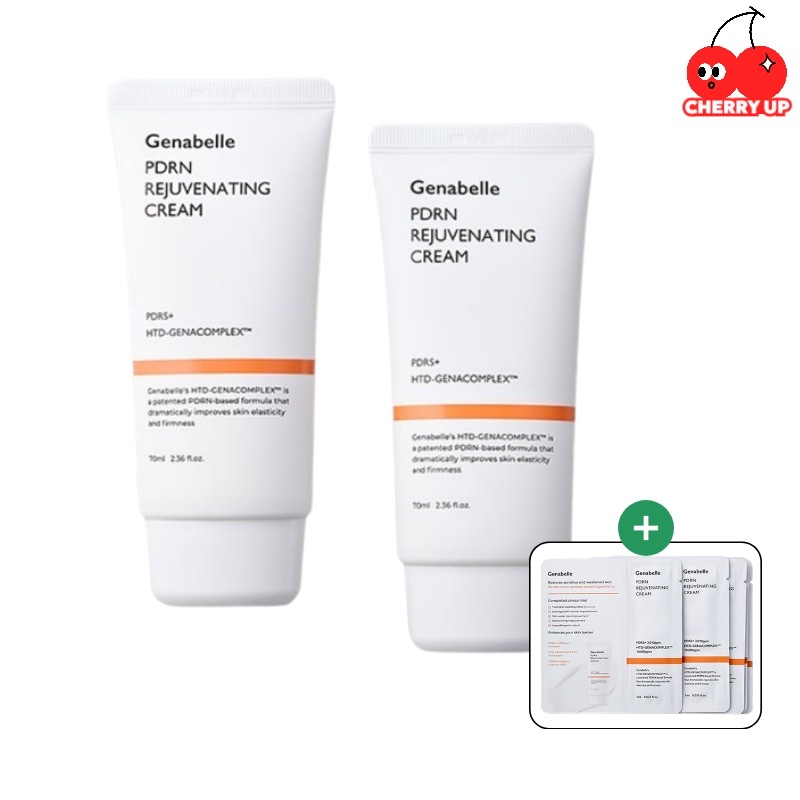 [1+1+おまけ付き] PDRNリジュビネイティングクリーム70ml×2本セット（＋PDRNクリーム7mlおまけ付き）PDRN,韓国コスメ,保湿,エイジングケア,敏感肌,おまけ付き