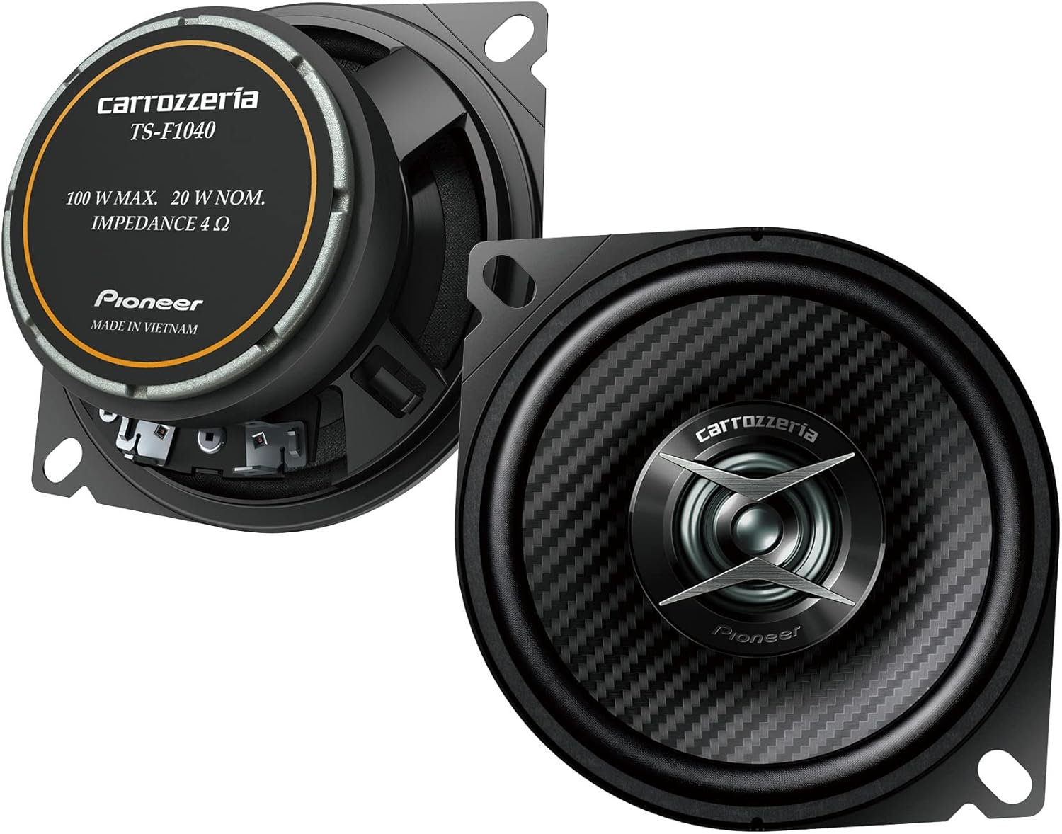 Pioneer スピーカー TS-F1040-2 10cm カスタムフィット コアキシャル 2ウェイ ハイレゾ対応 カロッツェリア