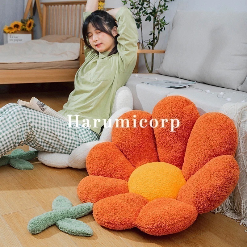 4色座布団 クッション 62*65cm 72* 75cm フロアクッション チェアパッド 椅子用 花 円形 おしゃれ 和室 抱き枕 チェアクッション 床 車 オフィス イス 座る ベ 4,675円
