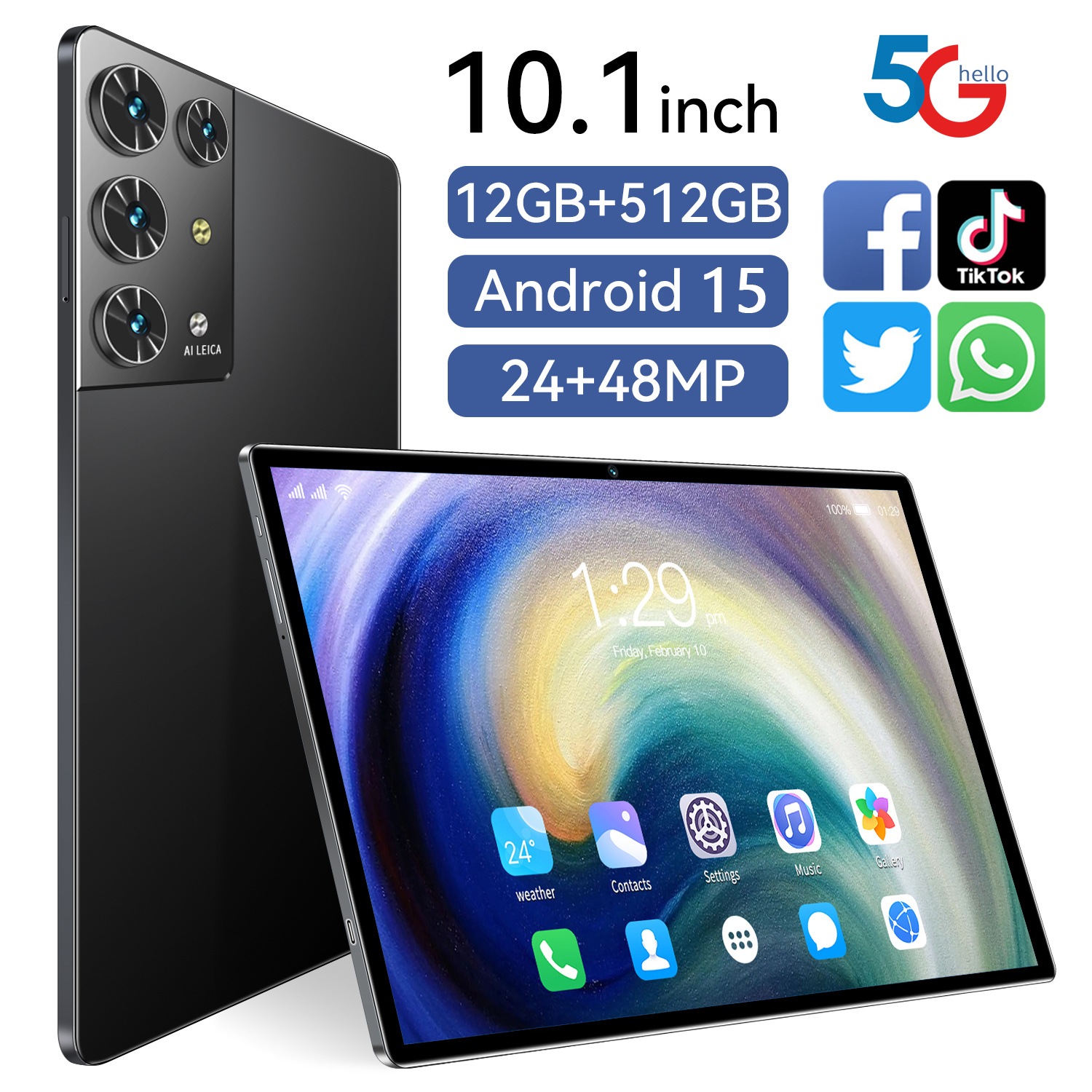 団体購入8点セットAndroid15 タブレットPC 本体 S30Pro 11インチ 12GB+512GB 2560*1600 ネット授業 新品 動画視聴 wifi Bluetooth GPS プレゼ