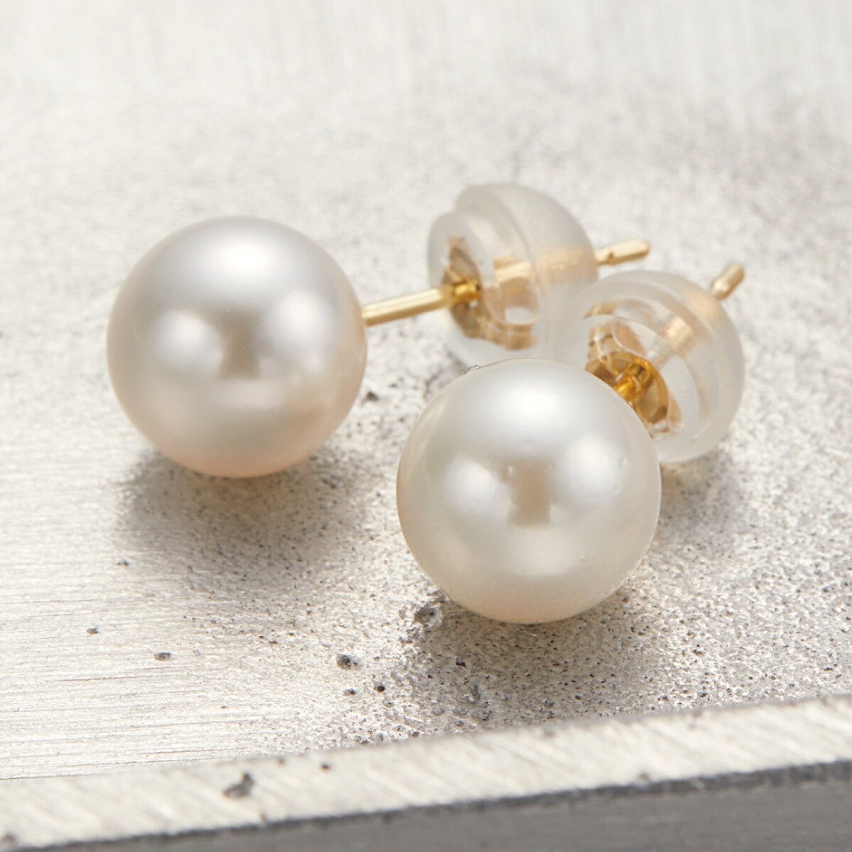 ピアス レディース K18ポスト ゴールド あこや真珠 本真珠 パール 6.5mm 一粒 シンプル 8,408円