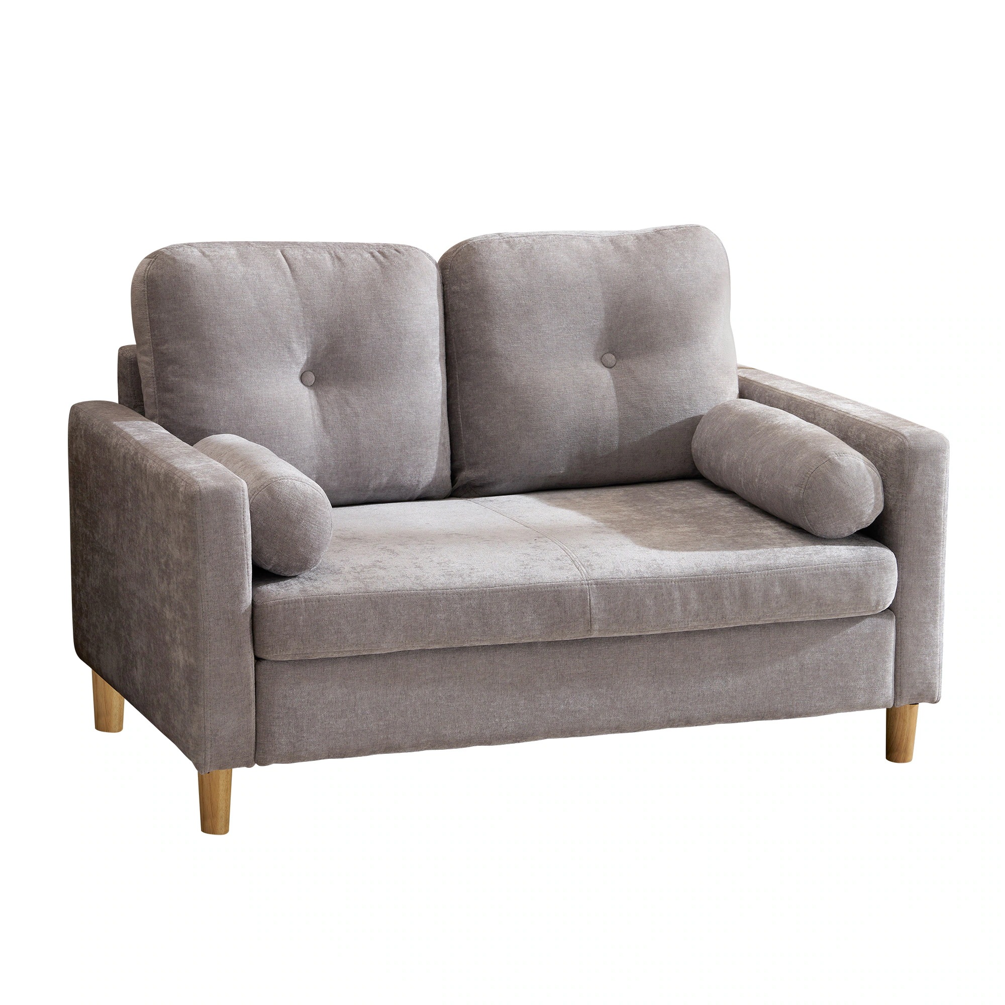 ソファ 二人掛け カウチ 枕付き ソファー おしゃれ 柔軟 ふわふわ 取付可能な脚 柔軟な背もたれ　取り外し可能な背もたれ コンパクト 一人暮らし 540