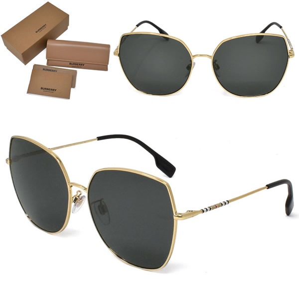 サングラス 0BE3136D 101787 60 サングラス メンズ レディース ユニセックス ゴールド ダークグレー