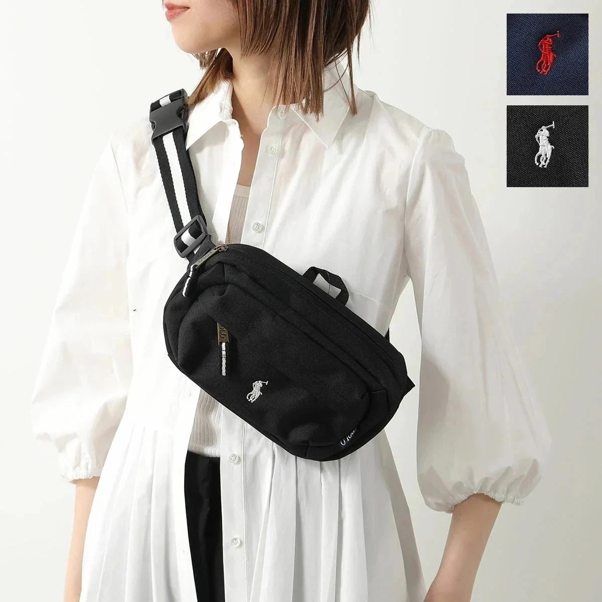 Polo Ralph Lauren ポロ ラルフローレン ボディバッグ 9AR012 レディース ポニー刺繍 ベルトバッグ クロスボディ ウエストポーチ 鞄 カ